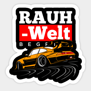 R W B (orange) Sticker